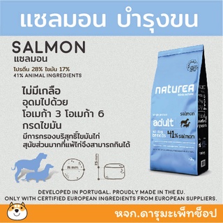 *ส่งฟรี แซลมอน* อาหารสุนัข Holistic Naturea Salmon 🐟 สูตรเนื้อปลาแซลมอน 🐟 2 KG