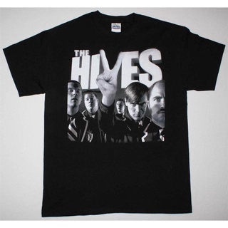 แขนสั้นcrew neckเสื้อยืดแขนสั้น พิมพ์ลาย The Hives The Black And White Album Indie Muse Franz Ferdinand เหมาะกับของขวัญว