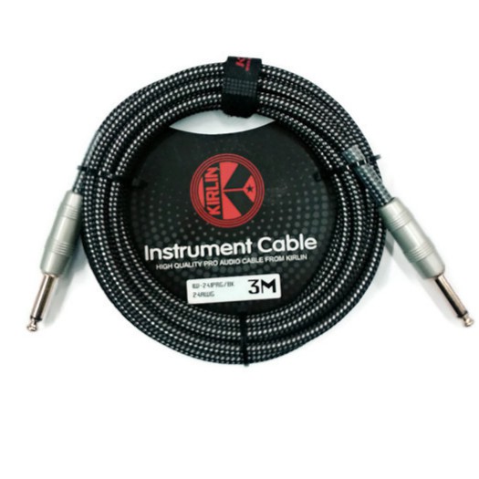 Kirlin สายแจ็คกีตาร์&เบส ยาว 3 เมตร - สีดำ