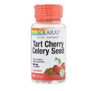 Solaray, Tart Cherry Celery Seed 620 mg 60 VegCaps