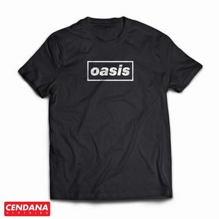 เสื้อยืดลําลอง ผ้าฝ้าย 100% แขนสั้น พิมพ์ลาย OASIS ROCK BAND DESIGN lelaki สีดํา พลัสไซซ์ XS-XXXL สําหรับผู้ชาย ของขวัญว