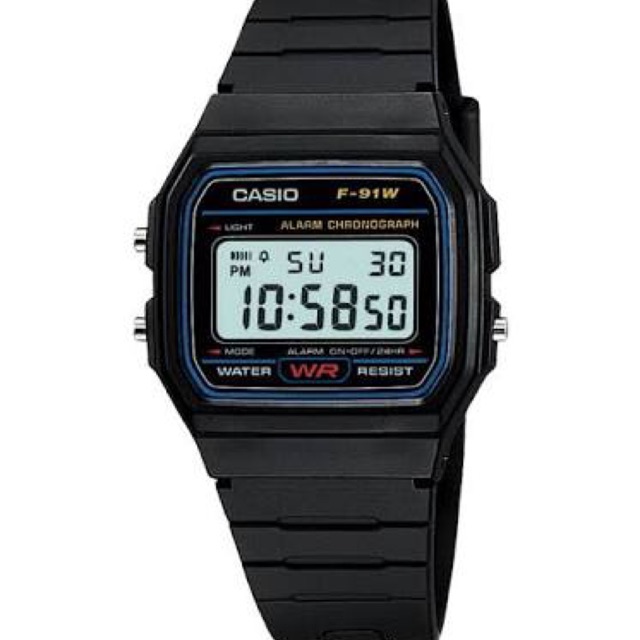 Casio นาฬิกา F 91 / F-91 W นาฬิกา