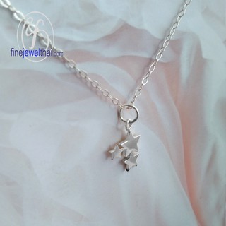 Finejewelthai จี้เงินแท้-จี้ดาว-เงินแท้-Silver-Star-Pendant - P107400e