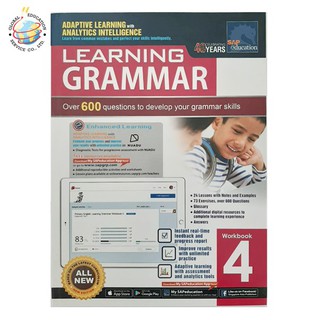 Global Education  หนังสือแบบฝึกหัดแกรมม่า ป.4 Learning+ English Grammar Workbook 4 + NUADU