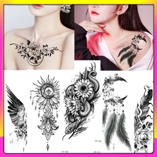 New style plain flower, mandala, flower, waterproof tattoo stickers, set free combination