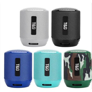 ลำโพง Bluetooth TG129 PORTABLE ผ้า ไร้สายลำ โพงบลูทู ลายเเดง