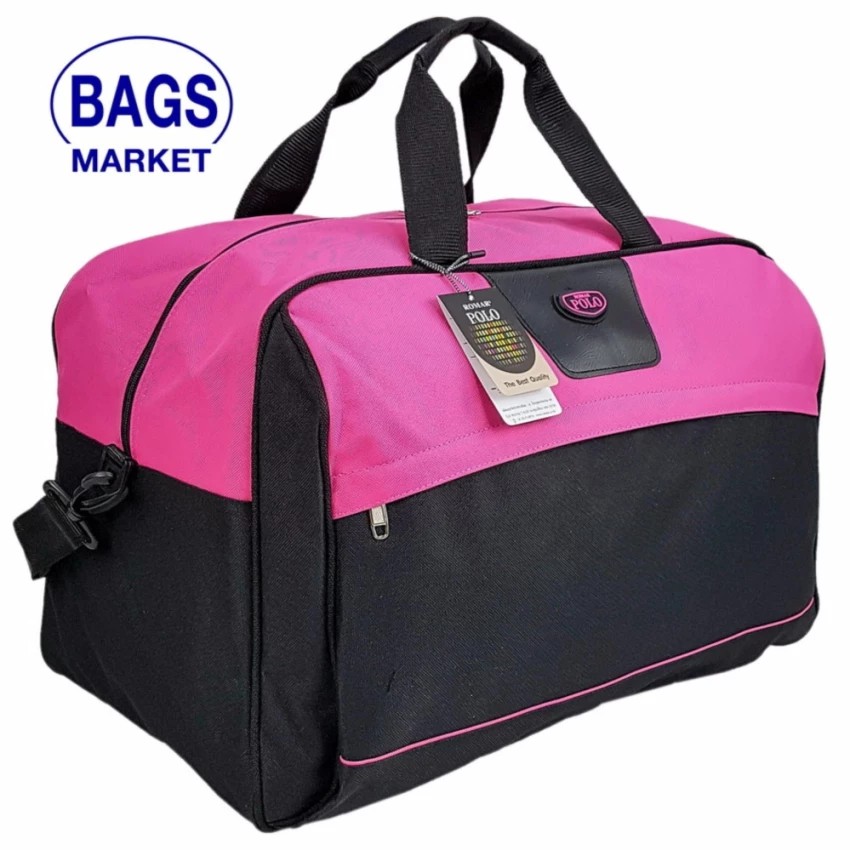 Romar Polo กระเป๋าเดินทาง กระเป๋าถือ กระเป๋าสะพายไหล่ 20 นิ้ว Code R21043 Black (Pink)