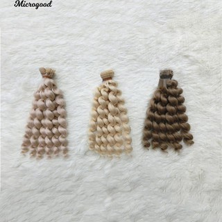 Mini Ringlet Curly 20cm ผม Tresses ตุ๊กตาสาววิกผม Toy