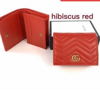 กระเป๋าสตางค์ New Gucci wallet red full set