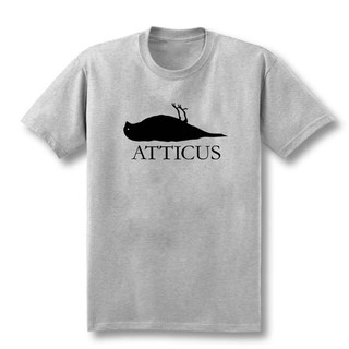 New Atticus Dead Bird Logo Alternative Casual Top Tees Grey 100% Cotton MenS T-Shirt