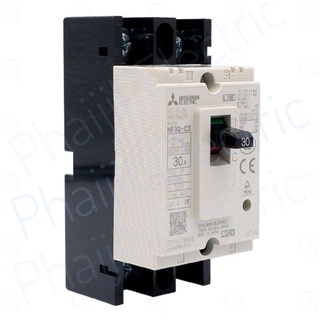 เซอร์กิตเบรกเกอร์แบบห่อหุ้มมิดชิด (MCCB) ซีรีส์ NF-CS (NF30-CS 2P 10A) Mitsubishi Molded Case Circuit Breaker