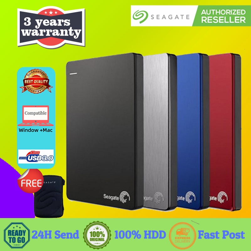 Free trial Seagate Backup Plus Slim Portable External Hard Disk 2.5" 2TB 1TB USB3.0 BLACK