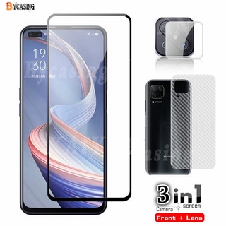 ฟิล์มกันรอยหน้าจอ 3-in-1 สำหรับ Realme 7 Pro Realme C17 C11 C12 C3 C2 6i 5 Pro Xt Reno 4 A12 A5S A92 A5 A9 2020