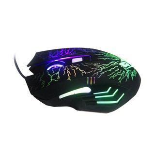 NUBWO GAMING MOUSE เปลี่ยนสี รุ่น Raiden NM068 (สีดำ)