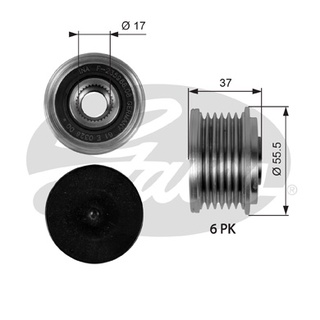 มู่เล่ไดร์ชาร์จ BENZ C-CLASS W203 2003- W204 2007- CLK C209 E-CLASS W211 S-CLASS W220 2002- OM646 OM647 OM648 GATES