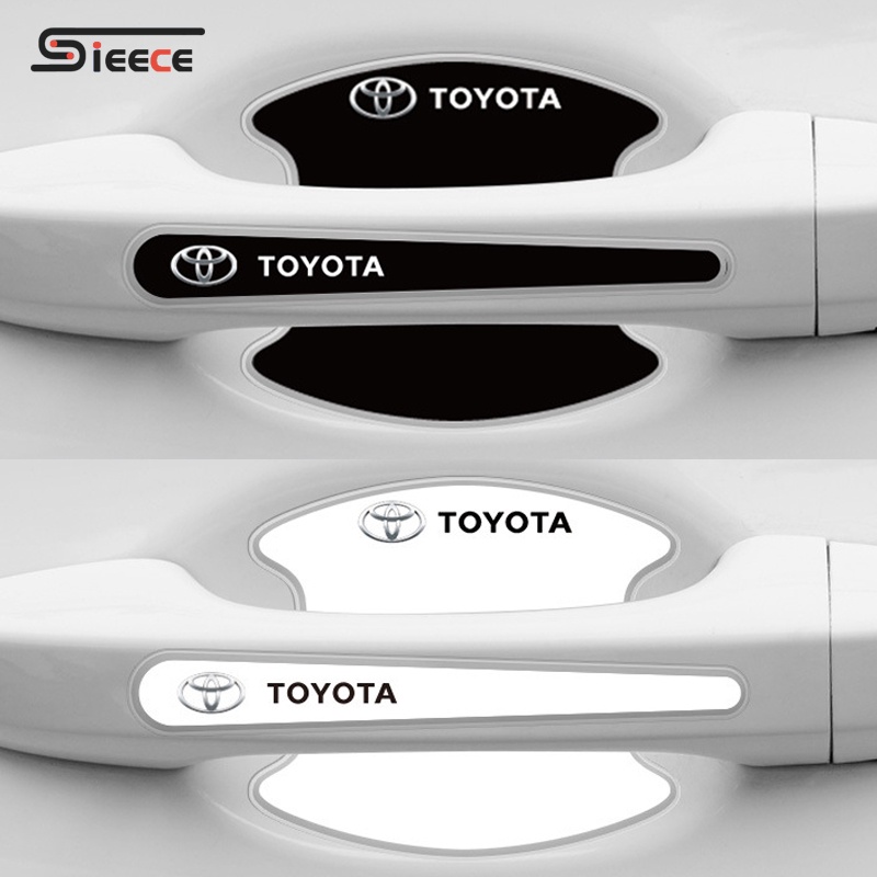 Sieece ฟิล์มกันรอยมือจับประตูรถยนต์ กันรอยมือจับประตูรถยนต์ สำหรับ Toyota Veloz CHR Yaris Altis Fortuner Vios Corolla Camry