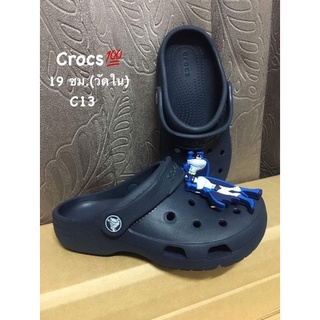 รองเท้าแตะสวม Crocs แท้💯 มือสอง รองเท้าใส่เล่น ลุยนำ้ สีกรม