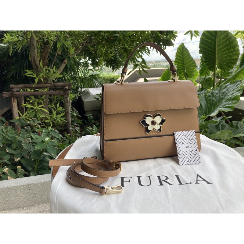 [used/มือสอง] Furla แท้ หนังแท้ สวยหรู