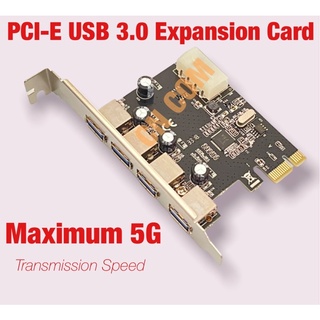 4พอร์ตUSB 3.0 PCI-eการ์ดPCI Express PCIe USB 3.0 Hub Adapter 4พอร์ตUSB 3 0 PCI E PCIe Express 1x