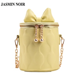 Jasmin NOIR กระเป๋าสะพายข้าง สายโซ่ พิมพ์ลายดอกไม้ สําหรับผู้หญิง