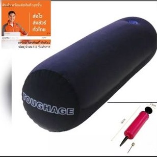 jt5 กทม​ ส่งไว​ หมอนข้าง เป่าลม สีน้ำเงิน ขนาดยาวกว่า คุ้มกว่า  inflatable bolster 1p