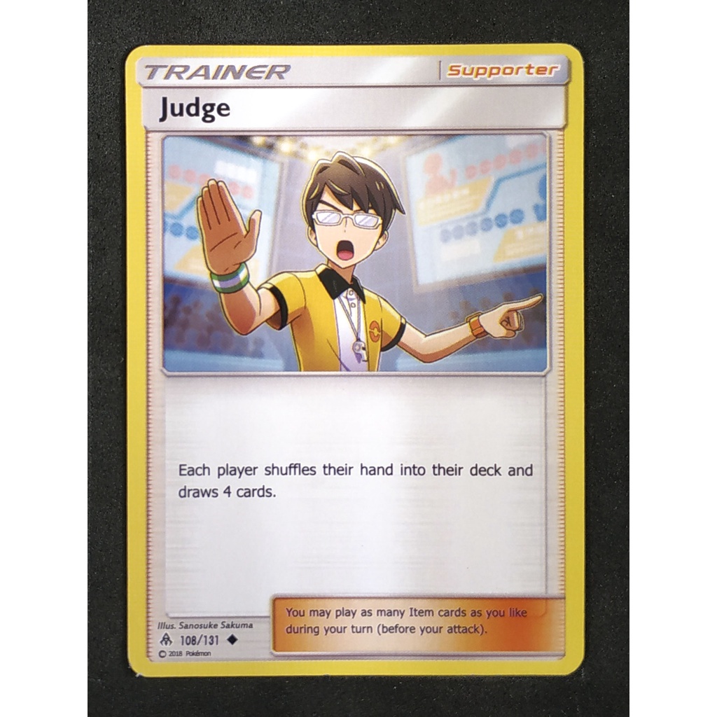 Judge Basic Trainer 108/131  Pokemon Card (Normal) ภาษาอังกฤษ