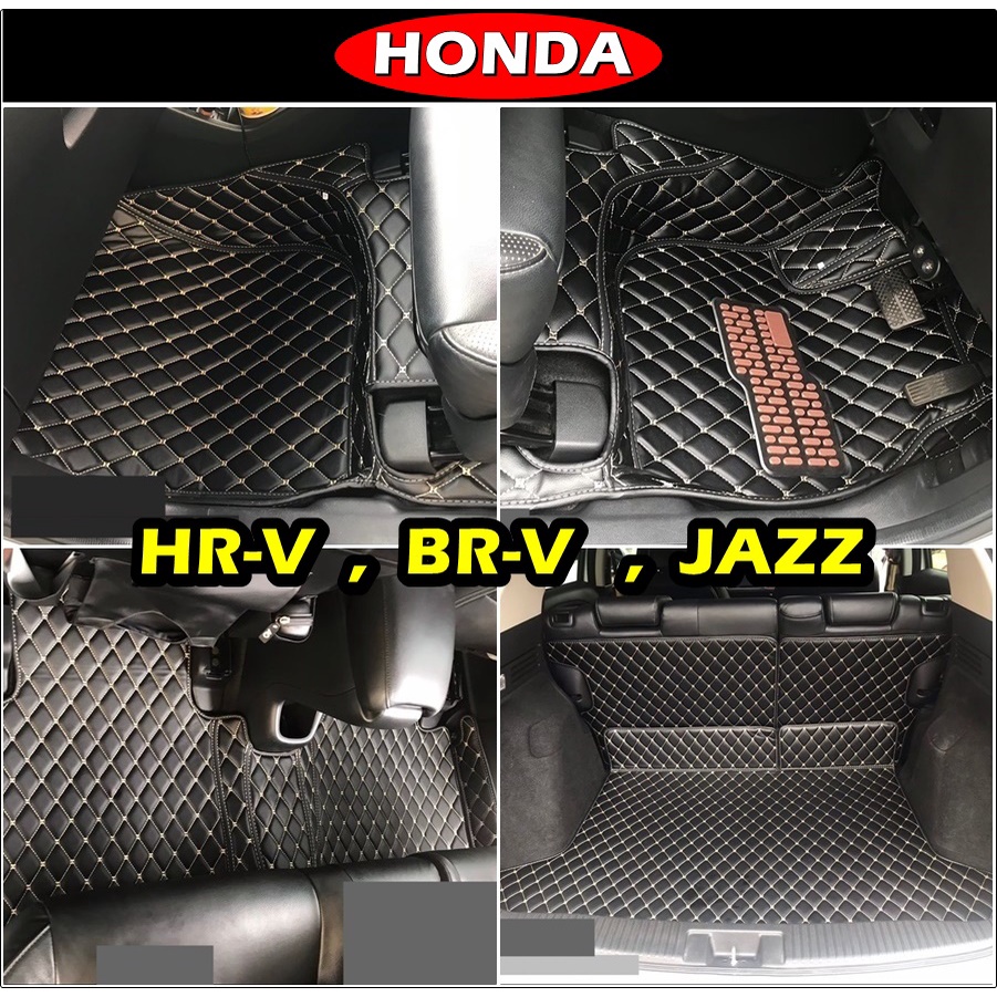 พรมรถยนต์6D HONDA HRV , HONDA BRV (5ที่นั่ง) , HONDA JAZZ พรม6D เข้ารูป เต็มคัน