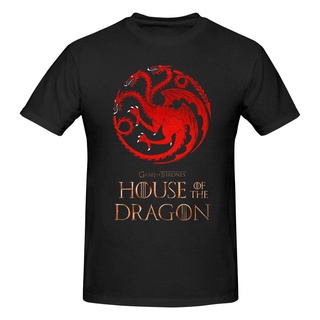 [S-5XL]【Chic Tops】gildan เสื้อยืดคอกลม แขนสั้น ผ้าฝ้าย 100% พิมพ์ลาย House Of The Dragon 2022 พลัสไซซ์ สําหรับผู้ชาย