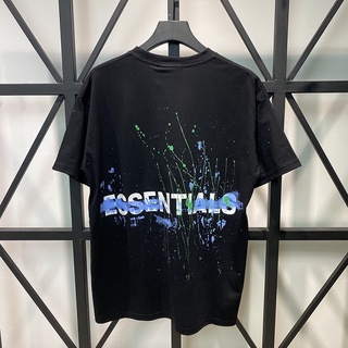 Essentials FOG FG เสื้อยืดลําลอง แขนสั้น ทรงหลวม ไล่โทนสี สําหรับผู้ชาย ผู้หญิง คู่รัก