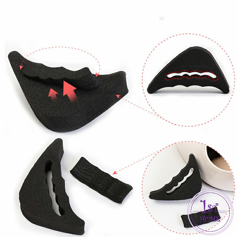 ฟองน้ำกันหลวม สามารถปรับขนาดได้ เกรด A ไม่ยุบ แพ็ค1คู่ ไม่ย้วย pad for shoe size adjustmen