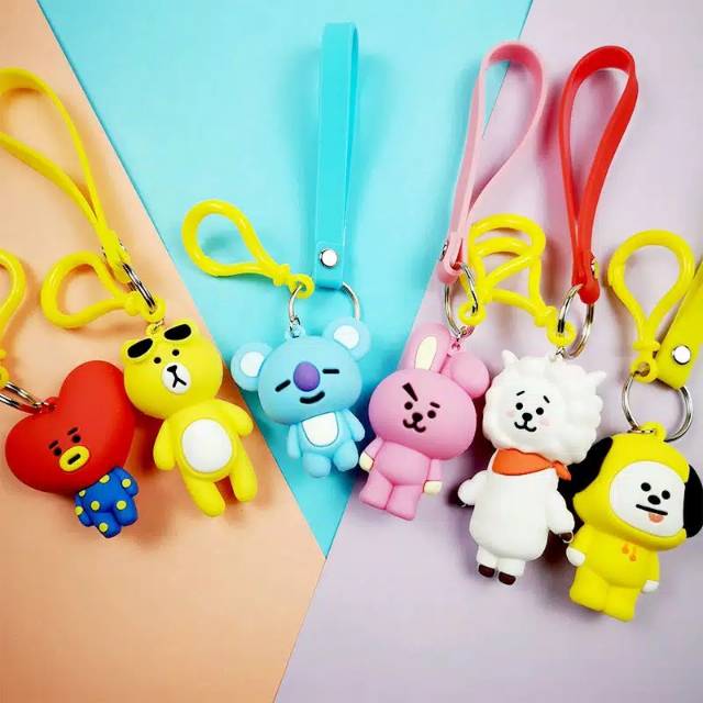 GANTUNGAN [25gr] T190 | พวงกุญแจ KPOP | BT21 พวงกุญแจตุ๊กตาน่ารัก | พวงกุญแจคาร์ตูน