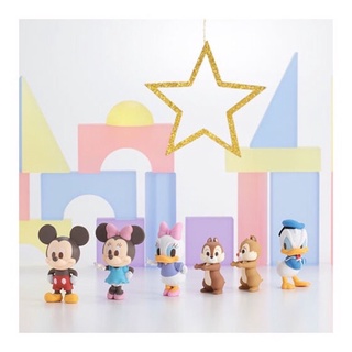 **ยกชุด 7 ตัวพร้อมส่ง**กาชาปองดิสนีย์ยืนต่อแถม V.2 Disney Narabundesu.2 ของแท้