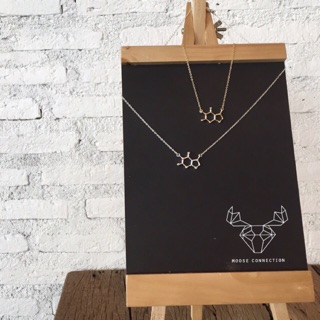 Molecule necklace (silver/gold)💕