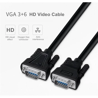 [แท้100%] Dtech สาย CABLE VGA ยาว 1.5m 5m 10m ผู้/ผู้ มาตรฐาน 15 pin VGA Cable For Computer Projector PSP HDTV