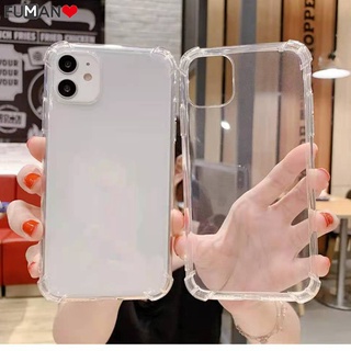 For Realme C21 C20 V15 V11 V5 X7 7 Q2 Narzo 20 X2 Pro 7i C17 C15 C12 6 6s Pro X3 XT X Transparent shockproof Anti-fall Soft Phone Case