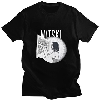 [100% Cotton] เสื้อยืดแขนสั้นลําลอง ทรงหลวม พิมพ์ลายอัลบั้มเพลง Mitski Be The Cowboy แฟชั่นฤดูร้อน สําหรับผู้หญิง