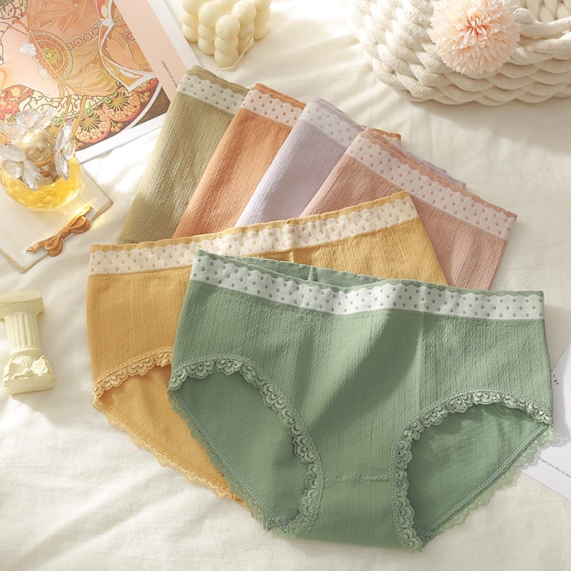 Mimilie Antibiotic Womens CD 1 กล่องมี 4 Lace Push bottom Lingerie