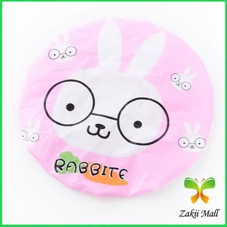 Zakii Mall หมวกคลุมผมอาบน้ำ กันน้ำ ลายการ์ตูนน่ารัก Shower Cap Kids