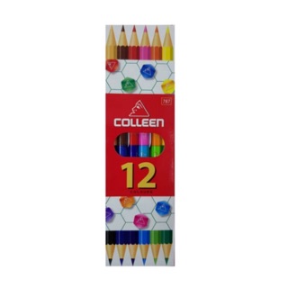 สีไม้ Colleen คลอลีน 12 สี 6 แท่ง