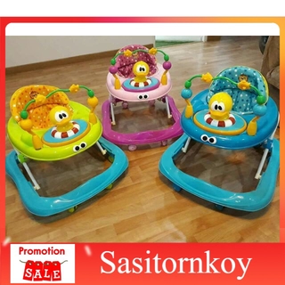 sasitornkoy รถหัดเดินราคาถูก รถหัดเดินเด็กอ่อน รถหัดเดินเป็ดน้อย ปรับความสูงได้ 3 ระดับ รถหัดเดินวงกลม