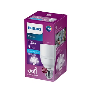 ✨นาทีทอง✨ หลอดไฟ LED 13 วัตต์ Cool Daylight PHILIPS รุ่น LEDBRIGHT T60 E27 🚚พิเศษ!!✅