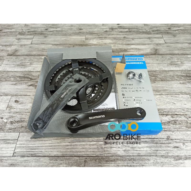 ชุดเกียร์ Shimano tourney FC-TY501 48T ข้อเหวี่ยง 3 สปีด Ori in BOX