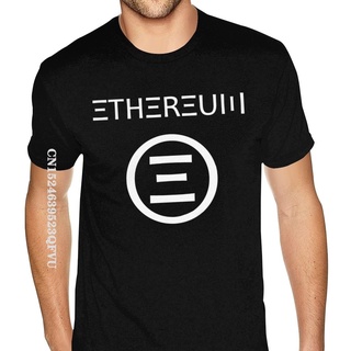 [COD]เสื้อยืดลําลอง ผ้าฝ้าย แขนสั้น พิมพ์ลายสัญลักษณ์ Ethereum โอเวอร์ไซซ์ สีดํา ยอดนิยม สําหรับผู้ชาย ใส่เข้าฟิตเนสS-5X