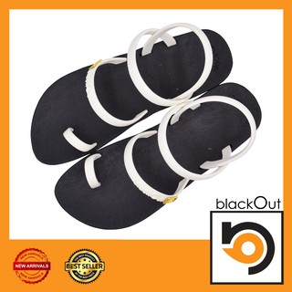 BlackOut ToeloopSling รองเท้าแตะ  รองเท้ายางกันลื่น พื้นดำ(ห…