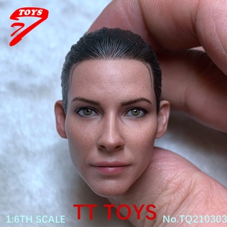 ประติมากรรมหญิงแกะสลัก 12 นิ้ว 1/6 Scale Head