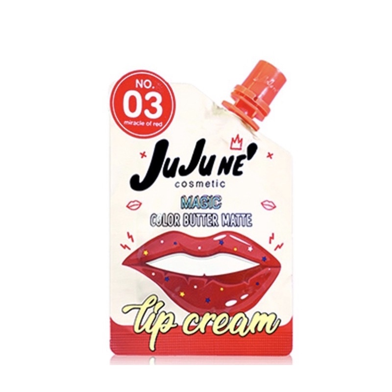 JUJUNE’ magic color butter matte lip cream : จูจูเน่ ลิปซอง ขนาดพกพา