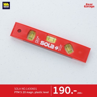 SOLA NO.1430601 PTM 5 20 magn. plastic level Gear Garage By Factory Gear