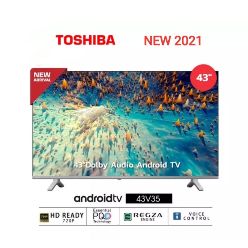 TOSHIBA Android TV FULL HD  43V350KP  43" 1 Year Warranty