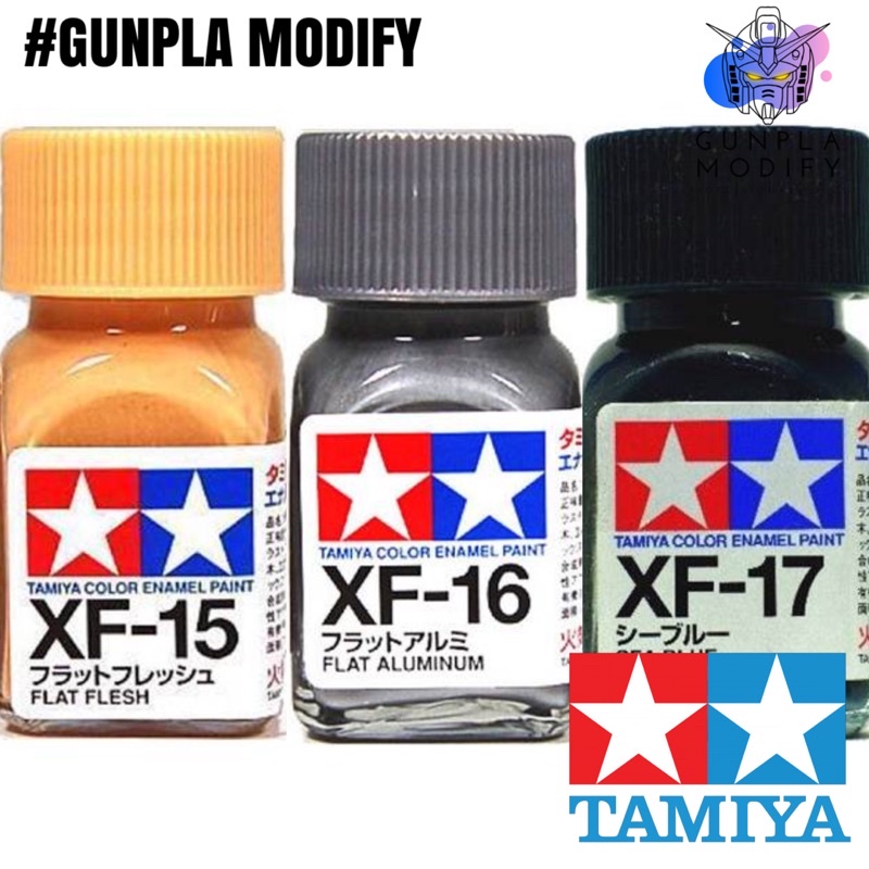 TAMIYA XF15 XF16 XF17 สีสูตรน้ำมัน ชนิดสีด้าน Enamel 10 ml