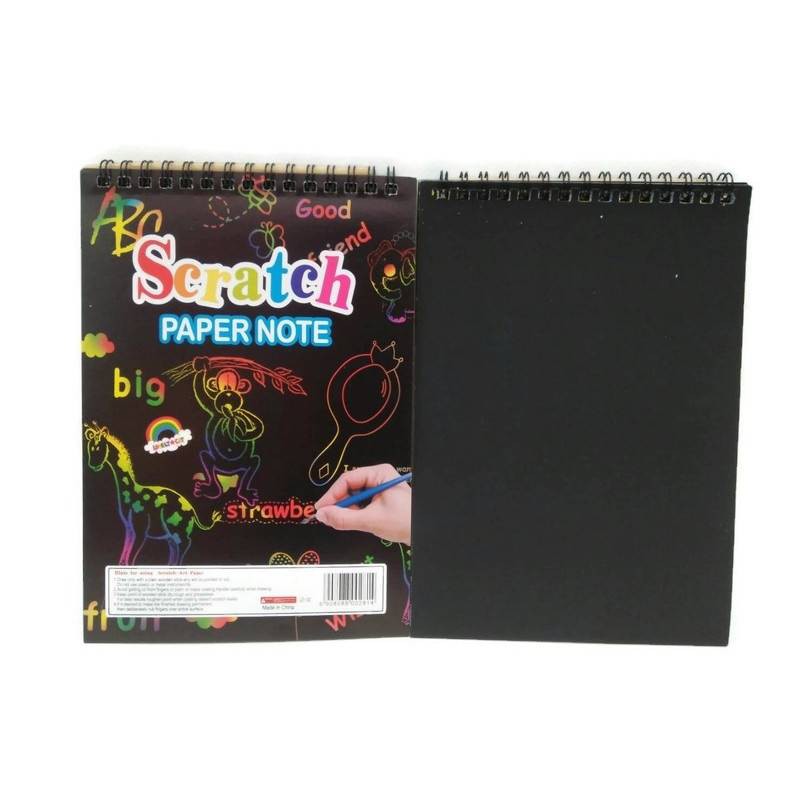 Scratch Paper Note ขนาด A5 และ A4 สมุดขูด ศิลปะ สีรุ้ง 1 เล่ม - 474book ...